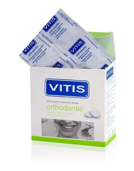Vitis Orthodontic Tablets 32 Compresse Tavoletta Pulizia Apparecchio Ortodontico