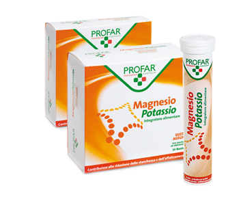 PROFAR Magnesio Potassio Compresse Effervescenti Integratore Alimentare 20 pz