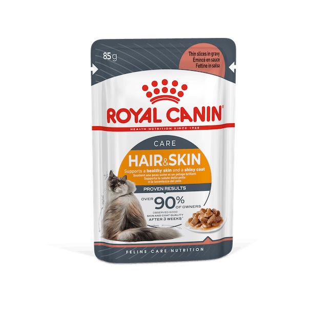 Royal Canin Gatto Hair &amp; Skin Busta In Salsa 85 Gr