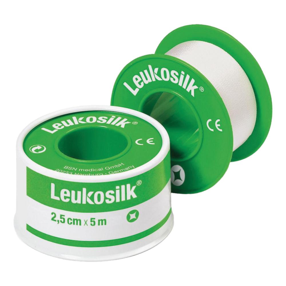 Cerotto adesivo ipoallergenico per fissaggio medicazioni leukosilk supporto acetato di cellulosa bianco adesivo poliacrilico senza resine e gomme natu