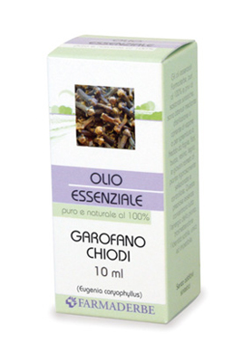 Farmaderbe Olio essenziale Garofano Chiodi - Olio con azione analgesica e digestiva, 10 ml