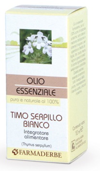 Farmaderbe Timo Bianco Olio Essenziale Integratore Alimentare, 10ml — confronto prezzi