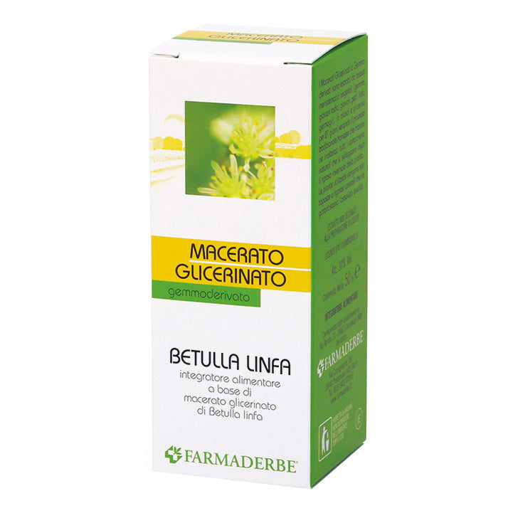 Farmaderbe Macerato Glicerinato Betulla Linfa Gemmoderivato, 50ml — confronto prezzi