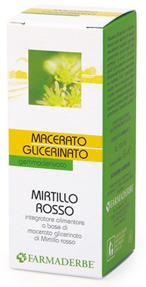Farmaderbe Mirtillo Rosso Macerato Glicerinato 50ml — confronto prezzi