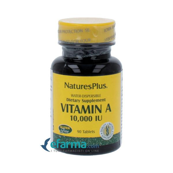 Nature's Plus Vitamina A 10000 UI Idrosolubili Integratore 90 Tavolette