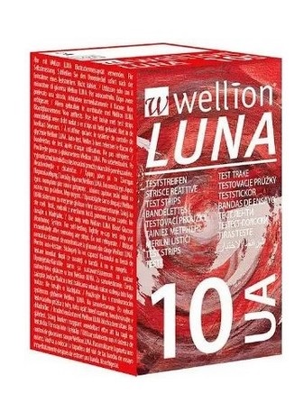 Wellion strisce per la determinazione dell'acido urico 10 pezzi