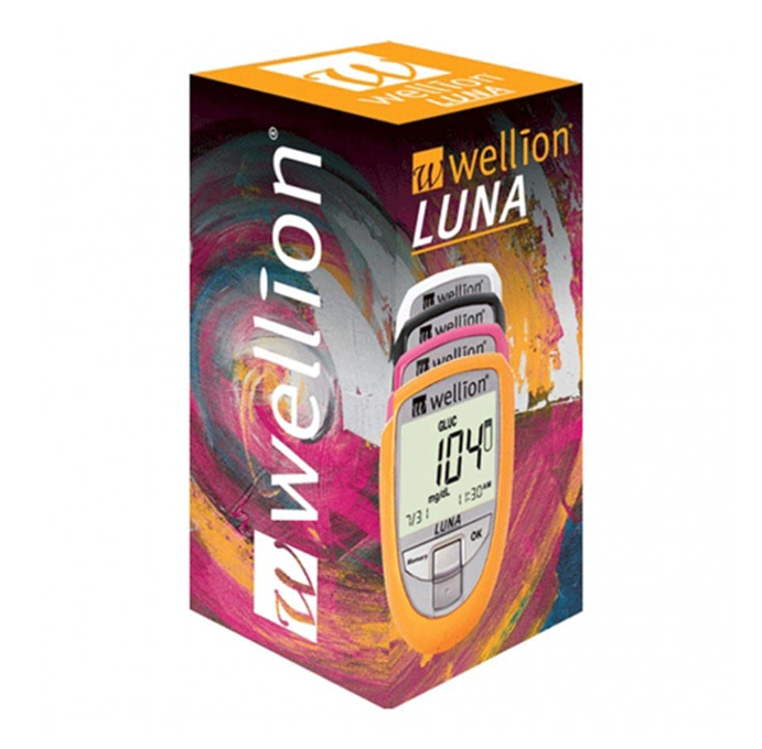 Wellion Luna Glucometro Kit con 10 lancette e 10 strisce glicemia in omaggio