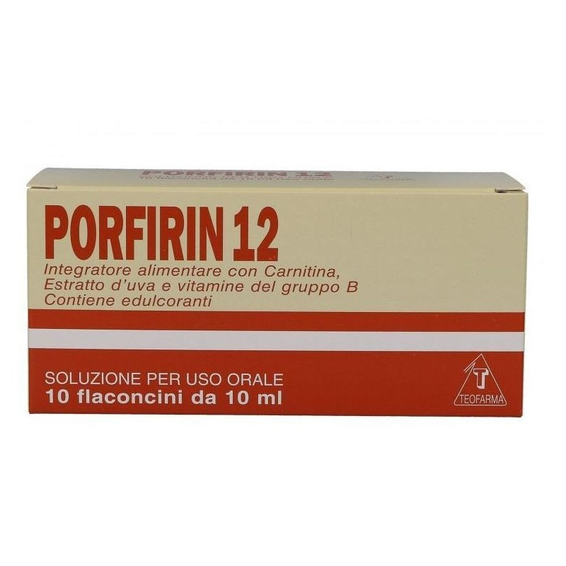 Porfirin 12 Integratore Tonico Energetico 10 Flaconcini