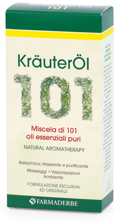 Farmaderbe Krauterol 101 Olio Corpo Stimolante e Rinfrescante, 100ml