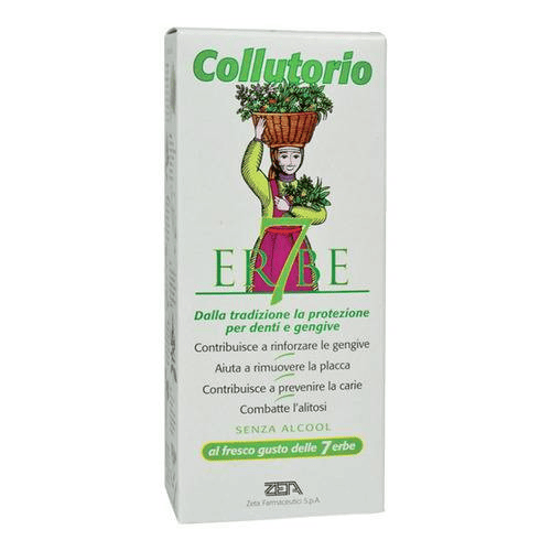 Linea Delle 7 Erbe Collutorio Anti-Placca e Carie con 7 Erbe Naturali 500 ml