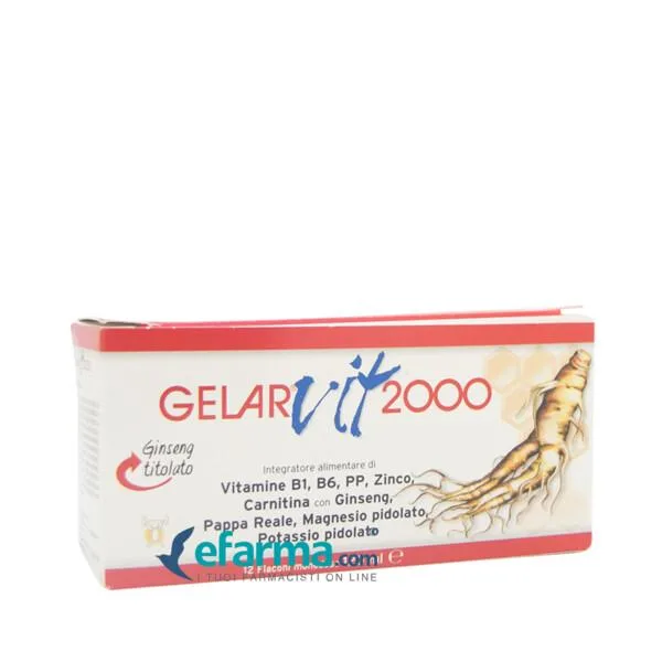 Gelarvit 2000 Integratore Tonico Energetico 12 Flaconcini