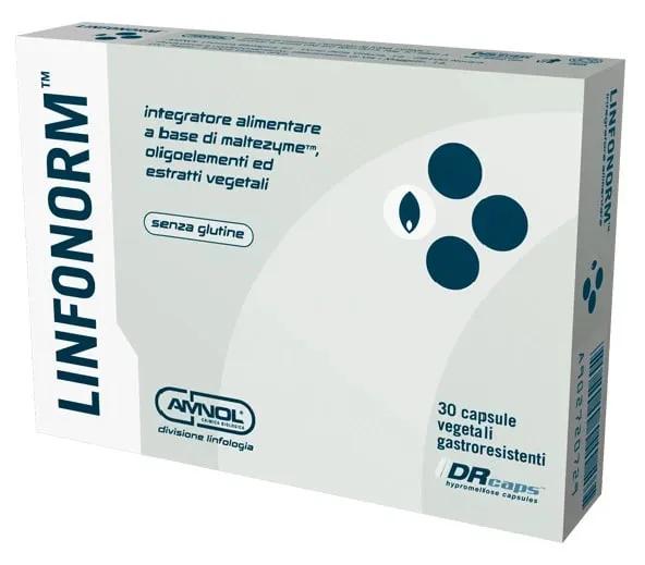 Amnol Linfonorm Integratore Drenante Betulla Rhodiola Zinco 30 Capsule