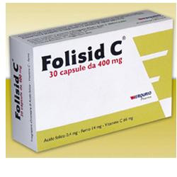 Folisid C | Integratore Ferro Vitamina C Acido Folico | 30 Capsule