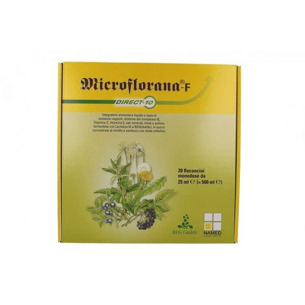 Microflorana F Direct 10 Integratore Benessere Intestinale 20 Flaconcini