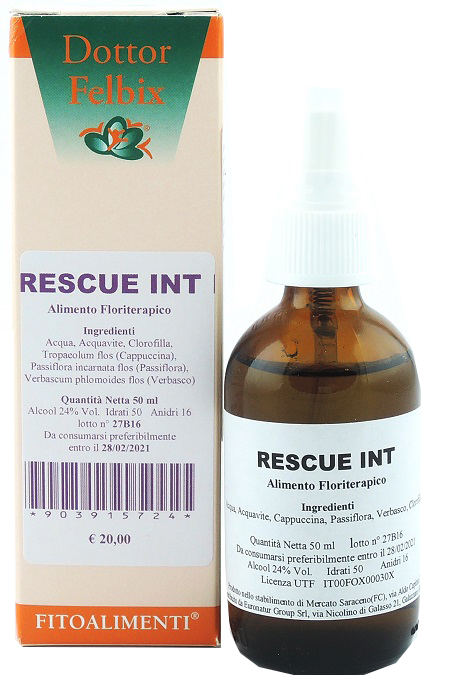 Rescue INT Spray Rimedio Calmante Floriterapico 50 ml — confronto prezzi