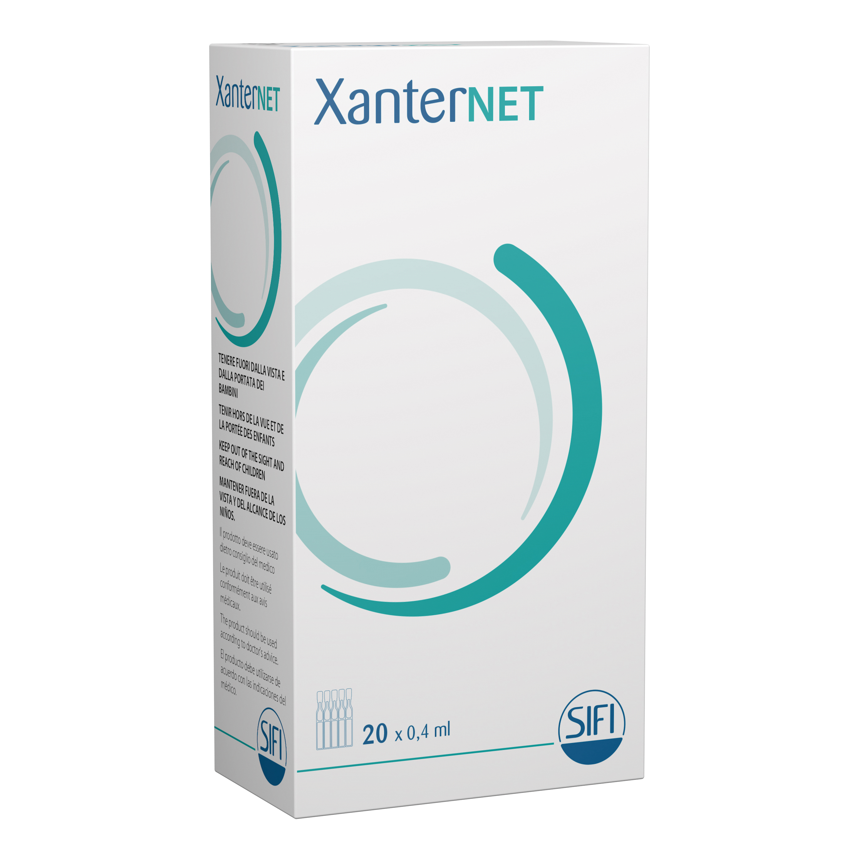 Xanternet gel oftalmico 20 flaconcini monodose 0,4 ml