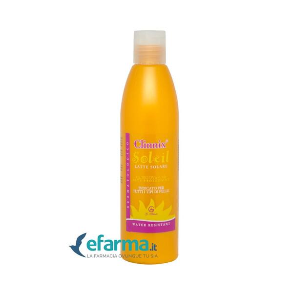Clinnix Soleil Latte Solare Corpo Tutti i Tipi di Pelle Protezione Alta 250 ml
