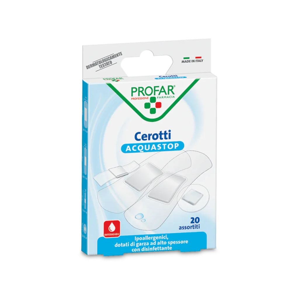 Profar Acquastop - Cerotti Assortiti, 20 cerotti