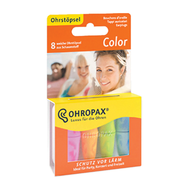 Tappo auricolare ohropax color 8 pezzi