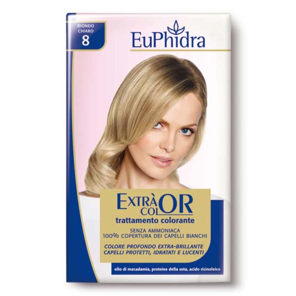Euphidra Extra Color Kit Per Tintura Permanente Con Proteine Della Seta n°8 Biondo Chiaro — confronto prezzi