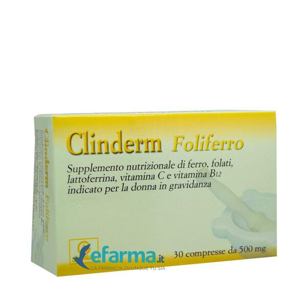 Clinderm Foliferro Integratore Gravidanza 30 Compresse — confronto prezzi