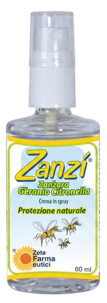 Zanzì Spray Citronella Geranio Puntura Zanzara 60 ml