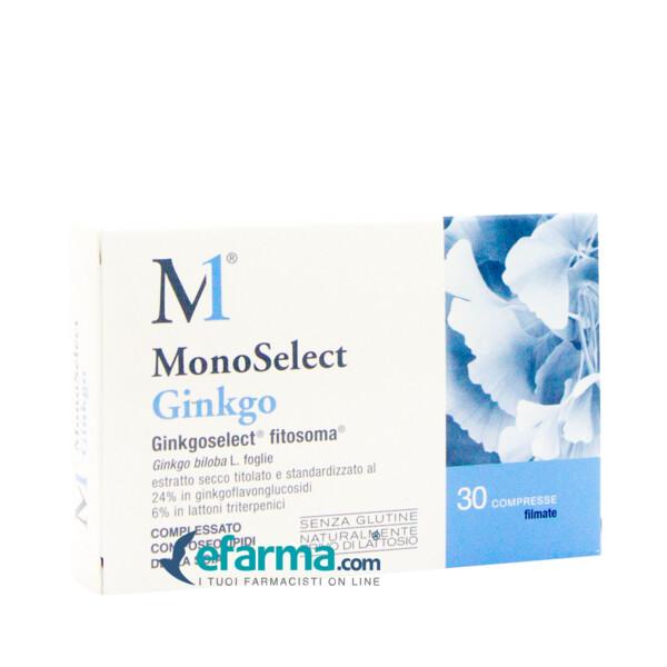 Monoselect Ginkgo Integratore Circolazione Sanguigna 30 Compresse — confronto prezzi