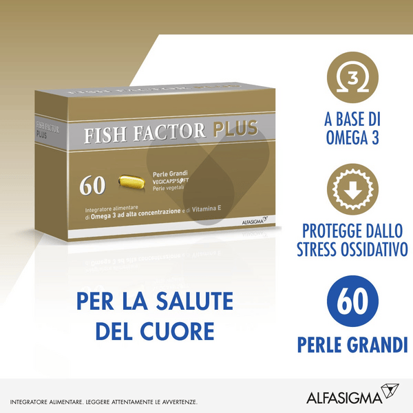 Fish Factor Plus Integratore Omega 3 60 Perle Grandi — confronto prezzi