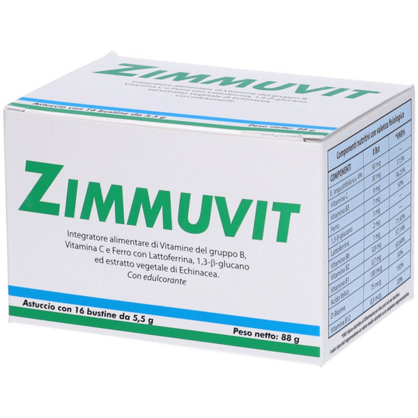 Zimmuvit Integratore per Rinforzare sistema immunitario 16 bustine