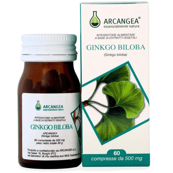 Arcangea Ginkgo Biloba Integratore Circolazione 500 mg 60 Compresse