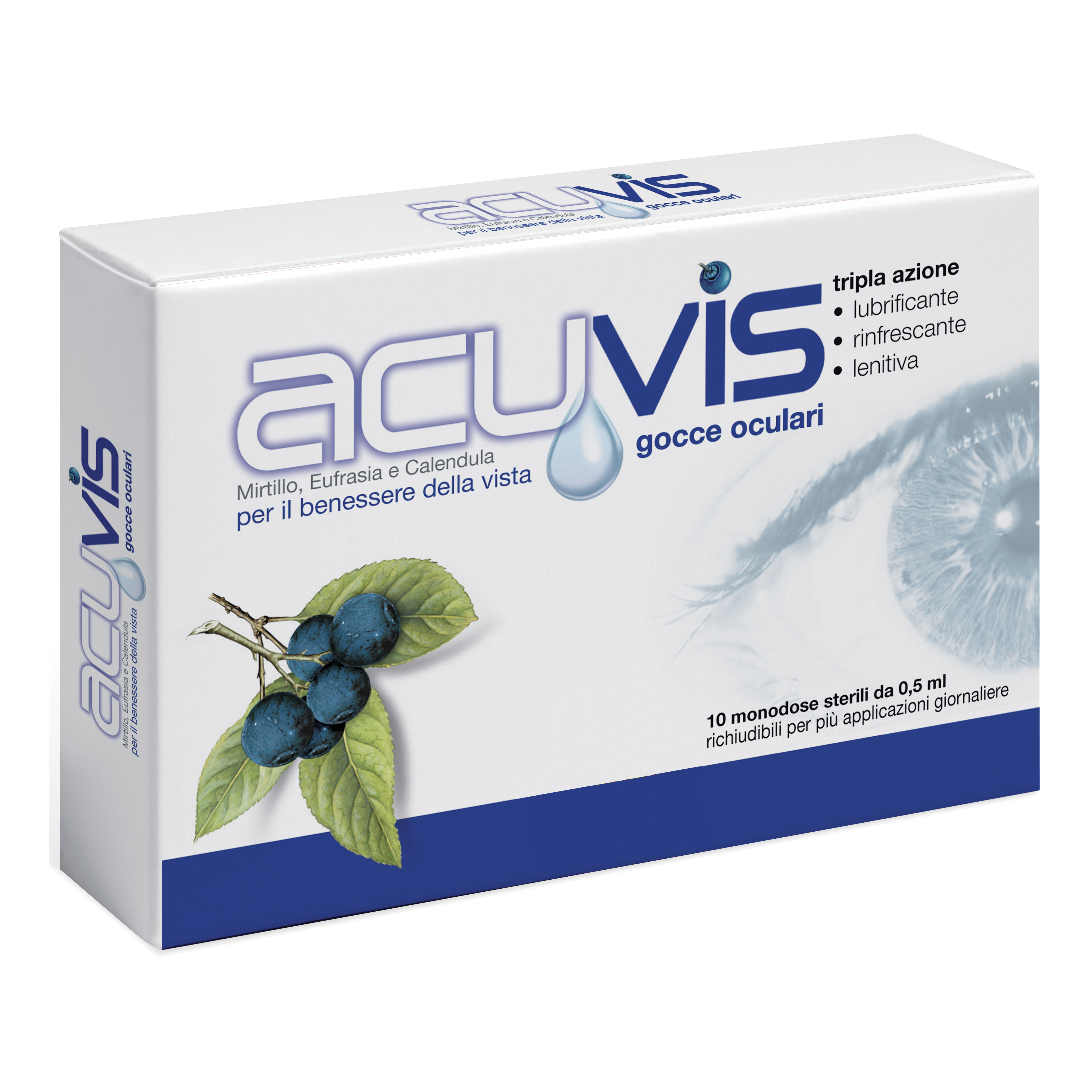 Gocce oculari acuvis 10 flaconcini 0,5 ml — confronto prezzi