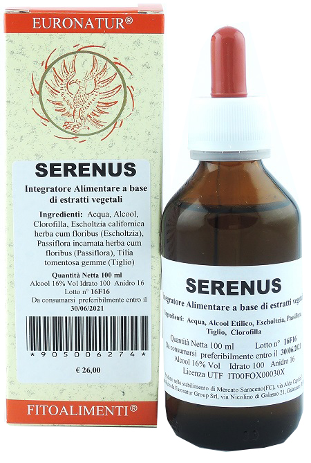 Serenus Integratore Ad Azione Rilassante Gocce Orali 100ml — confronto prezzi