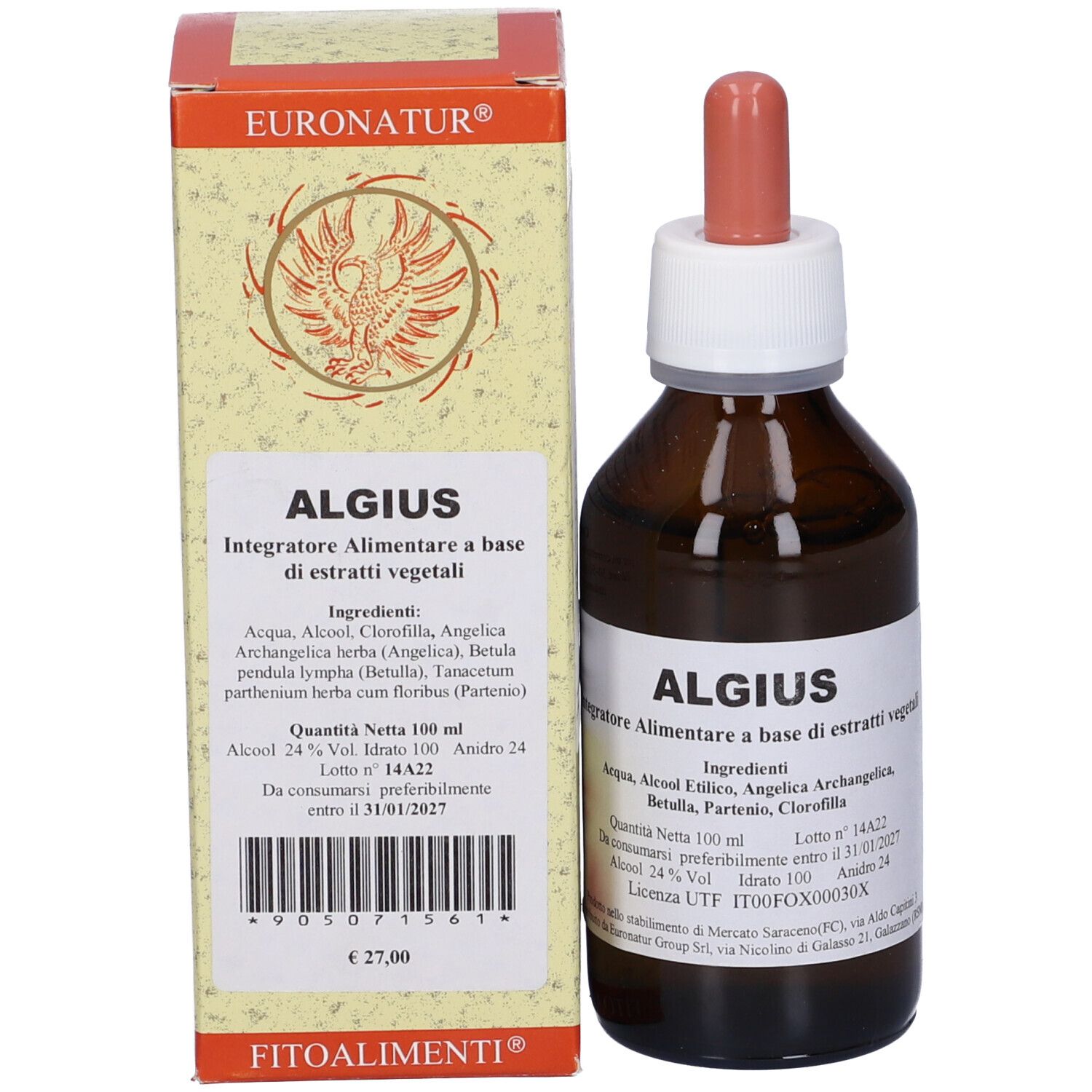 ALGIUS GOCCE 100ML — confronto prezzi