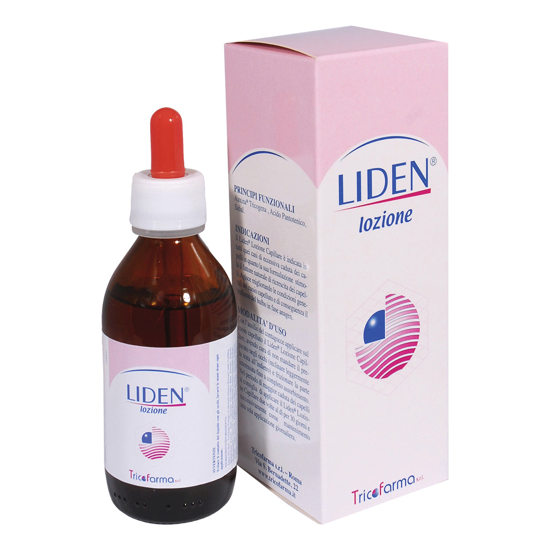 Tricofarma Liden - Trattamento anticaduta per i capelli, Tricofarma lozione 120ml in 12 fiale
