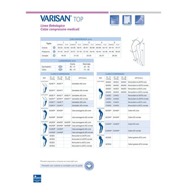Varisan Top Fine K2 collant AT normale CH colore Lama tg 3 calza terapeutica classe 2 — confronto prezzi
