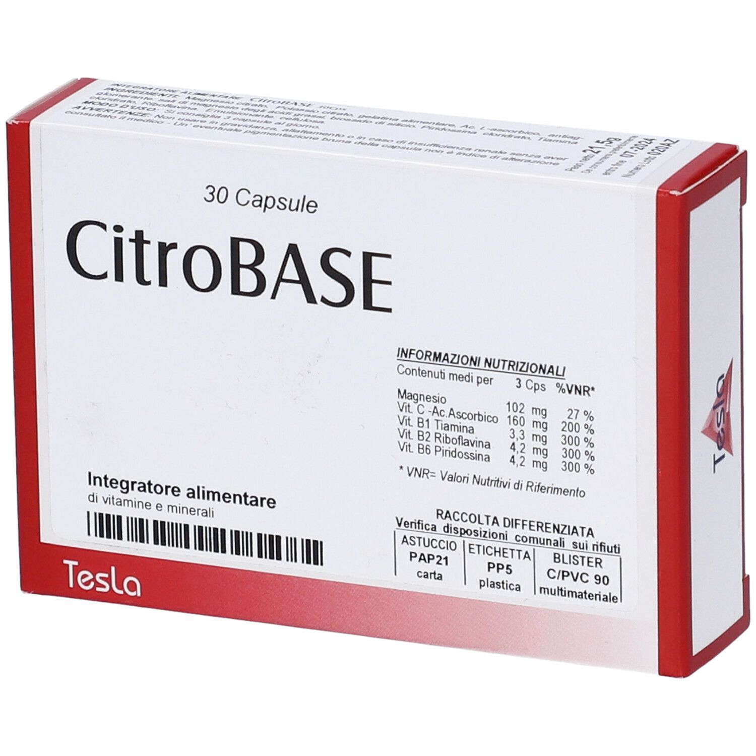 Citrobase 30Cps 22G 30 pz Capsule — confronto prezzi