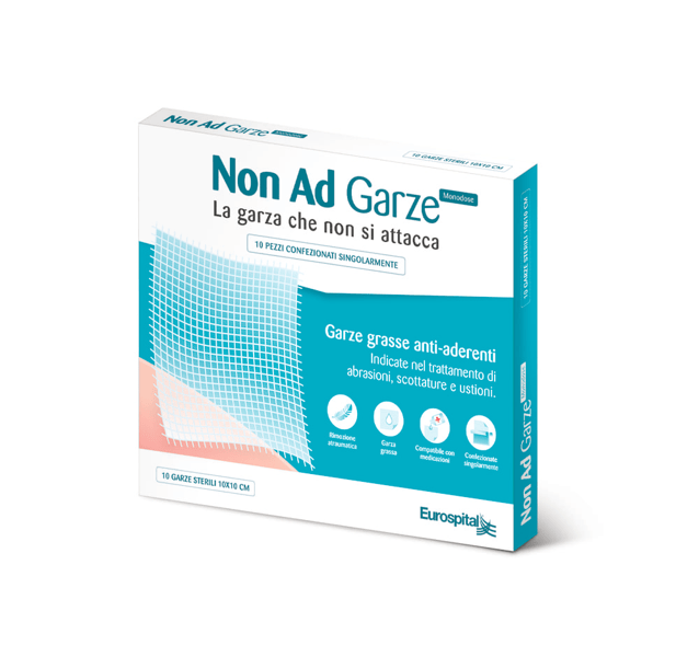 Non Ad Garze Monodose 10 Garze in Cotone 10x10 cm