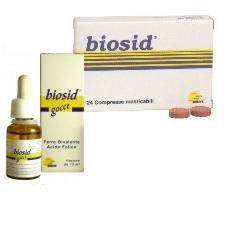 Biosid Gocce Integratore Di Ferro Bivalente E Acido Folico 15 ml — confronto prezzi