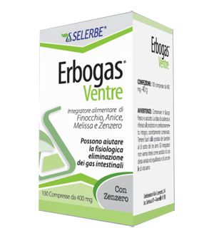 Erbogas Ventre Integratore Per L'eliminazione Dei Gas Intestinali 100 Compresse