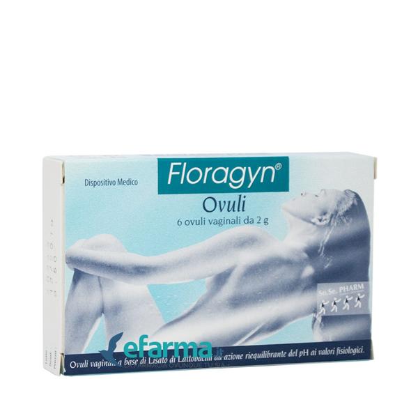 Floragyn Ovuli Vaginali Riequilibrante 6 Pezzi