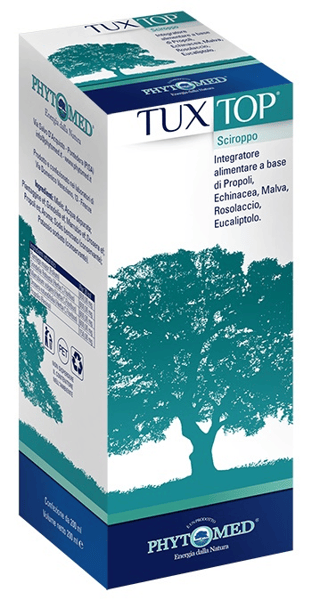Tuxtop Sciroppo Integratore a base di Propoli, Echinacea, Malva, Rosolaccio ed Eucaliptolo 200 ml