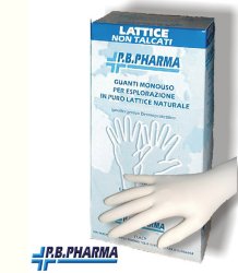 PB Pharma Glove Guanto in Lattice libero da polvere taglia L 100 pezzi — confronto prezzi