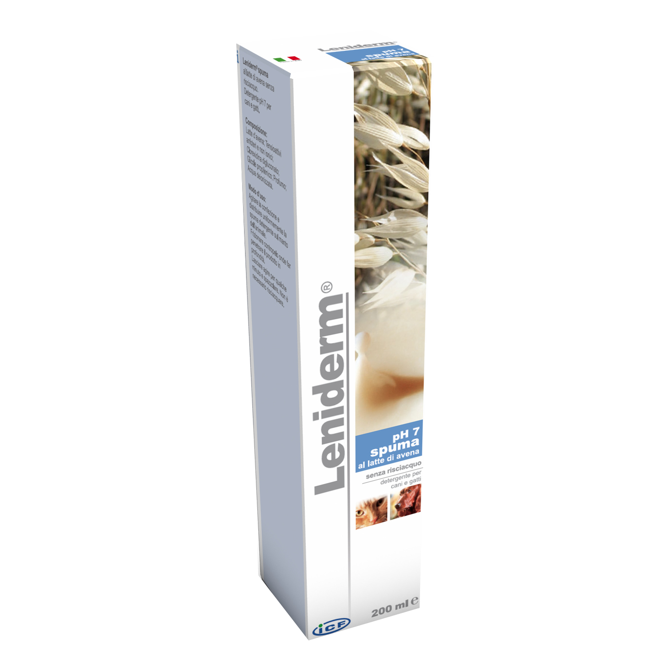 Leniderm spuma det.200ml