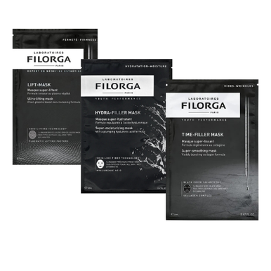 Filorga - Combo Maschera Viso Time Filler, Lift Mask, Hyalu Hydra Filler Confezione 3 Pezzi