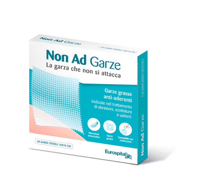 Non Ad Garze Paraffinate in Cotone 10x10 cm 40 Pezzi