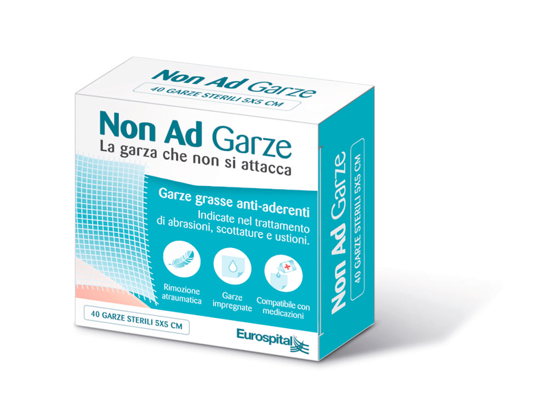 Non Ad Garze Paraffinate in Cotone 5x5 cm 40 Pezzi