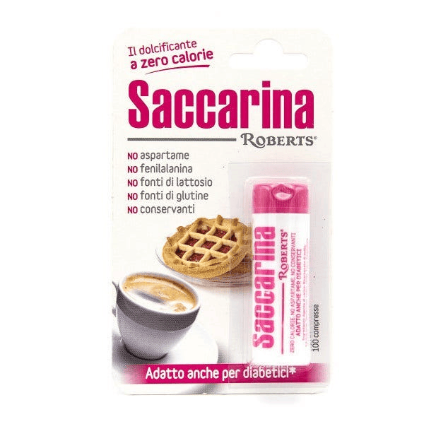 Saccarina Roberts Dolcificante Senza Calorie 100 Compresse