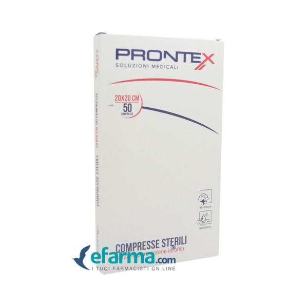 Prontex garza compressa 12/8 20x20cm 50 pezzi