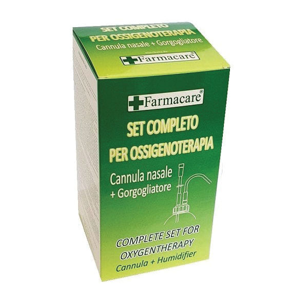 Set per ossigenoterapia con sostegno a occhiale munito di tubo di collegamento flessibile antiotturamento ed un gorgogliatore per umidufucazione — confronto prezzi