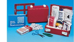 CASSETTA PRONTO SOCCORSO MINIKIT PER CASA, UFFICIO E TEMPO LIBERO. CONTENITORE IN ABS ANTIURTO E CON SUPPORTO PER IL FISSAGGIO ALLA PARETE — confronto prezzi